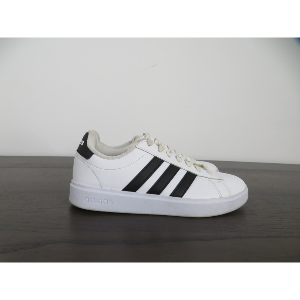 Adidas Grand Court 2.0 Shoes Womens 8 White Black Walking Sneakers GW9214 Casual